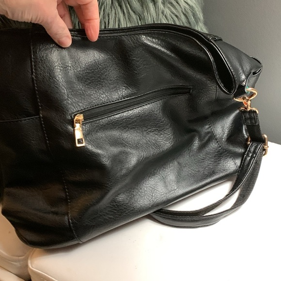 Women Hobo Purse/Handbag Vegan Leather Satchel Adjustable Shoulder Bag Tote - Picture 4 of 15